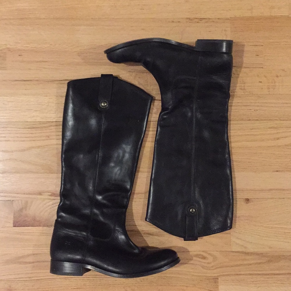 Black Frye Melissa Button Boots